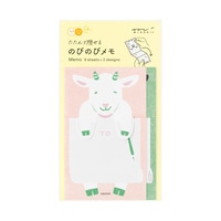 #デザインフィルミドリ(国内販売のみ） メモ帳 メモ･のびのび  ヤギ 11824006