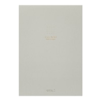 【ミドリ】(国内販売のみ) ノート ペーパーパッド A5 グレー 15336