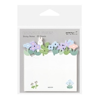 #デザインフィルミドリ(国内販売のみ） 付箋 型抜付せん紙  花畑 19103006