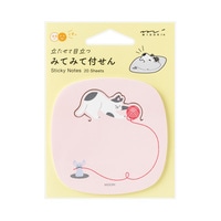 #デザインフィルミドリ(国内販売のみ） 付箋 付せん紙 ･みてみて  ネコ 19111006