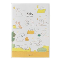 #デザインフィルミドリ(国内販売のみ） 26年度版 ポケットダイアリー B6 イヌ柄 22372006