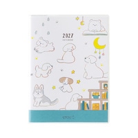 #デザインフィルミドリ(国内販売のみ） 27年度版 ポケットダイアリー A6 イヌ柄 22442006