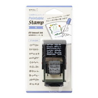 【ミドリ】(国内販売のみ) スタンプ スタンプ 回転印 花柄   35443006