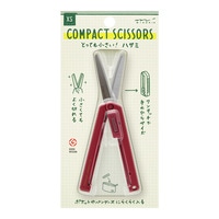 #ミドリ(国内販売のみ） ハサミ XS コンパクトハサミ えんじ  えんじ 35537006
