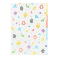 #デザインフィルミドリ(国内販売のみ） ファイリング用品 3ポケットクリアホルダー A4 モンスター柄 35669006