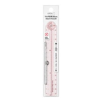#デザインフィルミドリ(国内販売のみ）  マルチ定規 ３０ｃｍ ピンクＡ 42302006