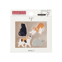#デザインフィルミドリ(国内販売のみ） 事務小物 マグネットクリップ  ネコ 43447006