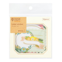 【ミドリ】(国内販売のみ) シール シール2610 PCM ラベル  花柄 82610