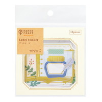 【ミドリ】(国内販売のみ) シール シール2611 PCM ラベル  文具柄 82611