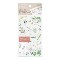 【ミドリ】(国内販売のみ) シール 転写シール  草花柄 82632