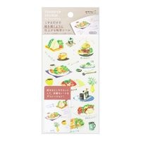 【ミドリ】(国内販売のみ) シール 転写シール  ランチ柄 82634