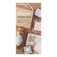 【ミドリ】(国内販売のみ) シールブック シールブック　浸透印  ナチュラル 84691