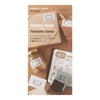 【ミドリ】(国内販売のみ) シールブック シールブック　回転印  ナチュラル 84694