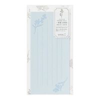 #デザインフィルミドリ(国内販売のみ） 一筆箋 一筆箋 封筒付 花色和紙  青 89576006