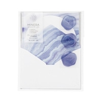 #マルアイ レター ミネラ･miniレターセット  ブルー ﾚMN200