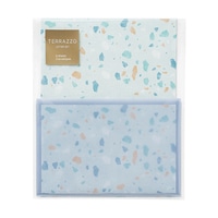 #マルアイ レター テラッツォレターセット  ブルー ﾚ100B