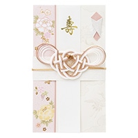#マルアイ 祝儀袋 しらら金封  桃 ｷ35P