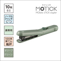 #マックス ホッチキス スティック型ホッチキス モティック ＨＤ－１０ＳＫ／G 10枚とじ オリーブグリーン HD99941