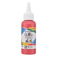 #ヤマト 絵の具 グラスデコ　単色　６０ｍｌ 容量：60ml ポピーレッド GDS60H-6