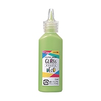 #ヤマト 絵の具 グラスデコ　単色　 容量：22ml ライトグリーン GDS22H-16