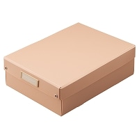 #リヒトラブ ボックス Roomy 折りたたみボックス浅型  A4 ピンク A795-12