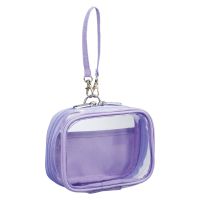 #リヒトラブ 身辺雑貨 myfa･デコレーションボックスポーチ ミニミニ・ワイド ライラックパープル A3308-10
