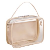 #リヒトラブ 身辺雑貨 myfa･デコレーションボックスポーチ ワイド シフォンベージュ A3310-16