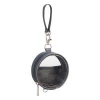 #リヒトラブ 身辺雑貨 myfa･デコレーションサークルポーチ  チャコールブラック A3330-24