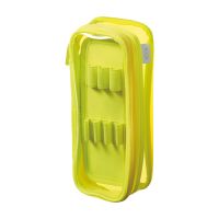 #リヒトラブ 収納用品 XCOA･リバーシブルクリヤーペンケース ライト ネオンイエロー A3810-5