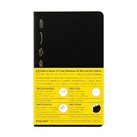 #ニトムズ(国内販売のみ） ノート 1/2イヤーノート グリッド A6スリム ブラック SS1020