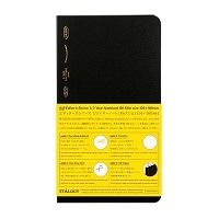 #ニトムズ(国内販売のみ） ノート 1/2イヤーノート グリッド B6スリム ブラック SS1022