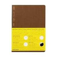 #ニトムズ(国内販売のみ） ノート 1/2イヤーノート グリッド A5 カカオブラウン SS0129