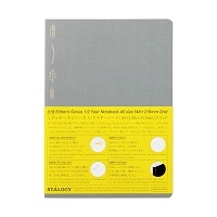 #ニトムズ(国内販売のみ） ノート 1/2イヤーノート グリッド A5 クラウドグレー SS0130