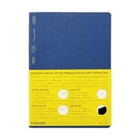#ニトムズ(国内販売のみ） ノート 1/2イヤーノート グリッド A5 レイクブルー SS0131