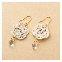 #エヌビー社 ピアス 水引ピアス  白百合色 2692006