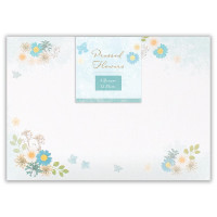 #エヌビー社 レター 封筒　押し花  ブルーＡ 4406909