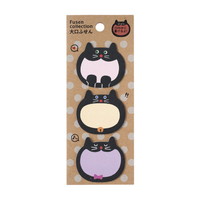 #学研ステイフル 付箋 大口付箋  黒猫トリオ M03451