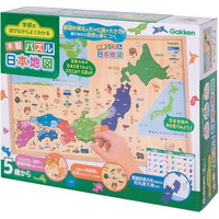 #学研ステイフル 知育玩具 学研の遊びながらよくわかる　木製パズル　日本地図 83809