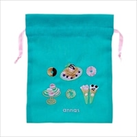 #学研ステイフル(国内販売のみ） 身辺雑貨 annas・刺繍ミニ巾着  マカロン F13039