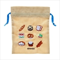 #学研ステイフル(国内販売のみ） 身辺雑貨 annas・刺繍ミニ巾着  パン F13040