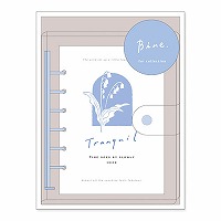 #マインドウエイブ  クリアバインダー･スライドリング Ａ６ ブルー 58142