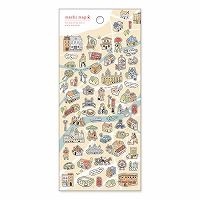 #マインドウエイブ ＭＷシール マチマップステッカー  ブラウン シティ 81946