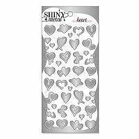 #マインドウエイブ シール シャイニーメタルステッカー  ハート 82622