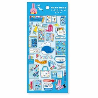 #マインドウエイブ シール マインドウエブキャラクターミニチュアステッカー  ユルフィッシュ 82644