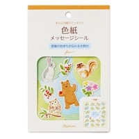 #エヌビー社 シール 色紙フレークシール 森  グリーン 2564109