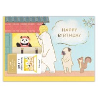 #エヌビー社 カード 立体カード アニマル 誕生日   ラーメン 2826302
