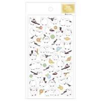 #エヌビー社 シール 不織布シール 大 ふわふわシマエナガ 5374119