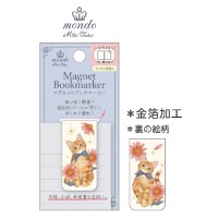 #クローズピン 読書関連小物 たけいみきｍｏｎｄｏマグネットブックマーカー  ジンジャーキャット BM15811