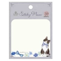 #クローズピン(国内販売のみ） 付箋 たけいみきmondoふせん  タキシードキャット FS15833