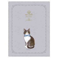 #クローズピン(国内販売のみ） ファイリング用品 たけいみきmondoクリアファイル A5･6ポケット タキシードキャット CF15841